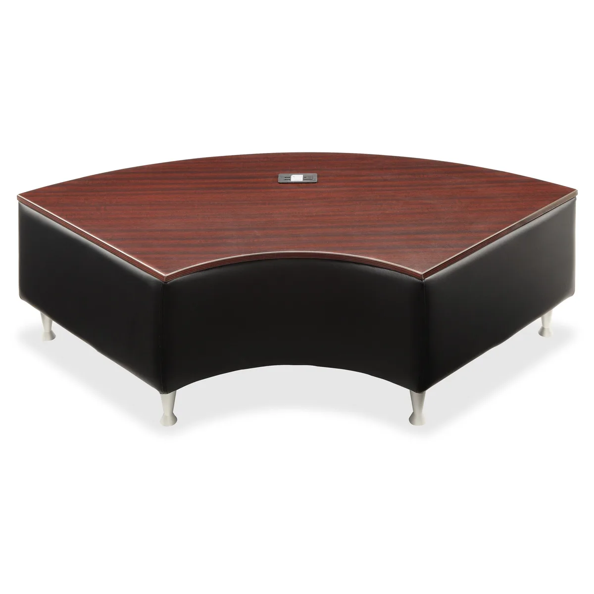 Lorell Lorell LLR86921 Fuze Modular Lounge Connector Table 57x29x18 Black office furniture — product photo