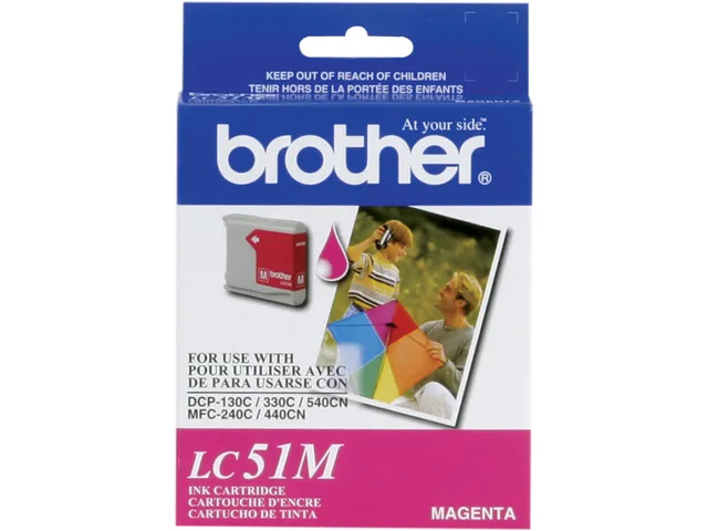Brother Brother LC51M Magenta Ink Cartridge (genuine) 400 pages — product photo