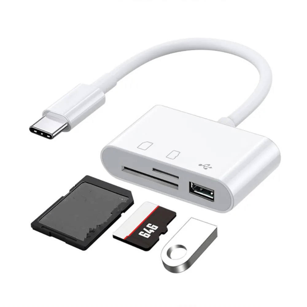 Ruth's sister Ruth's sister 3-in-1 USB-C card reader white USB 2.0 — product photo