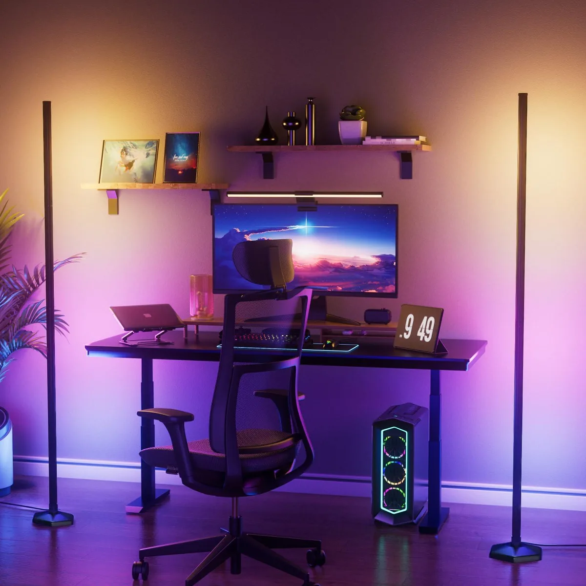  YIKBIK RGB Corner Lamp 2PCS 65in 1000 Lumens GU10 12V 20W — product photo