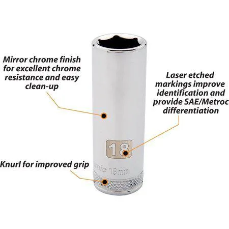 Dynamic Dynamic D016227 1/2" Drive 27mm 6-Point Socket — product photo