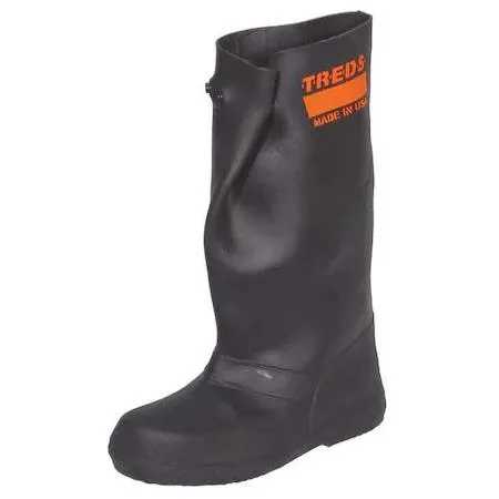 Treds Overboots Treds Overboots 17853 Plain Toe Rubber 17 in Height Snap Tab XL Black — product photo