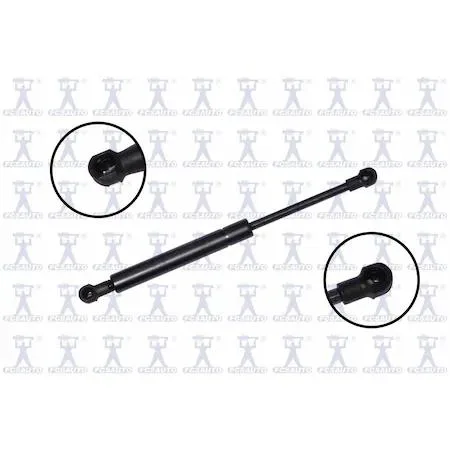 Transparent automotive lift support strut for trunk lid