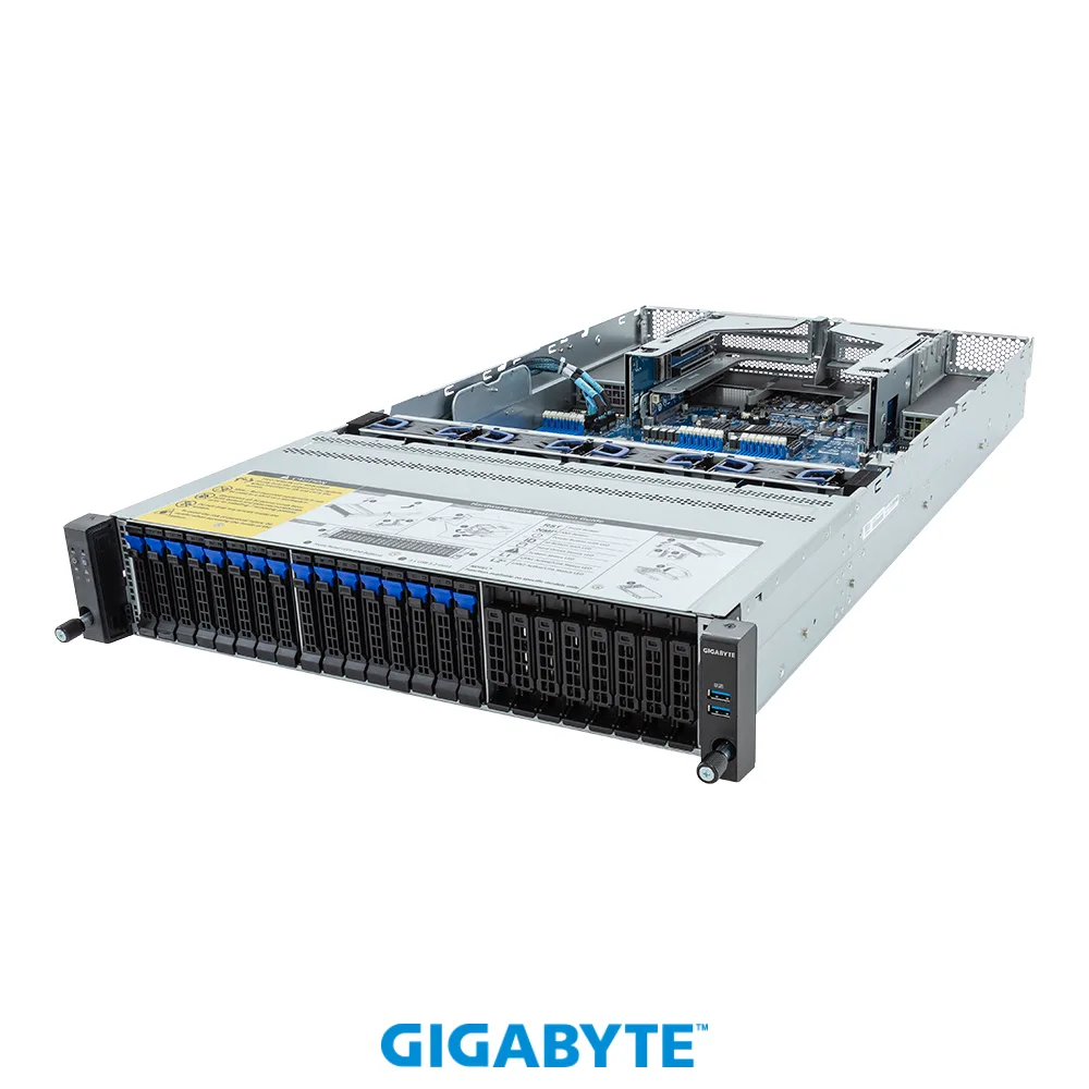 GIGABYTE GIGABYTE R283-Z92-AAD1 barebone server 2U dual SP5 16-bay SATA/SAS 24 DDR5 — product photo