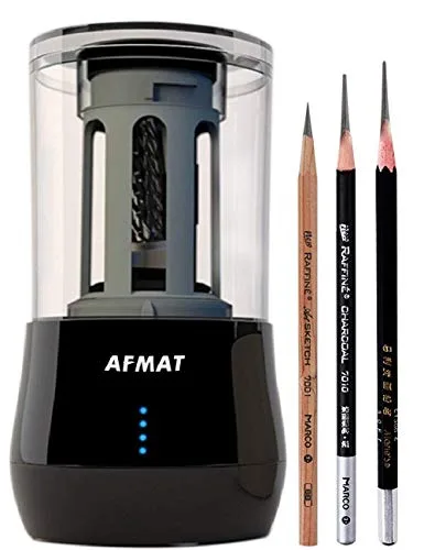 AFMAT AFMAT Rechargeable Long Point Pencil Sharpener 6-8mm 25mm Tip — product photo