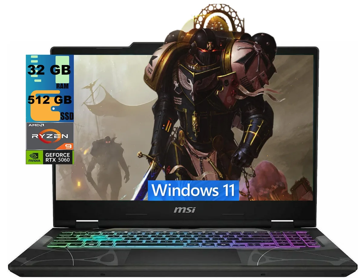 MSI MSI Cyborg 15 gaming laptop Ryzen 9 270 RTX 5060 32GB 512GB 15.6 144Hz — product photo