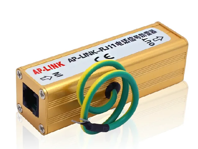 Transway's Marketplace Transway's Marketplace RJ-11 Surge Protector Orange 0.5 FT — product photo