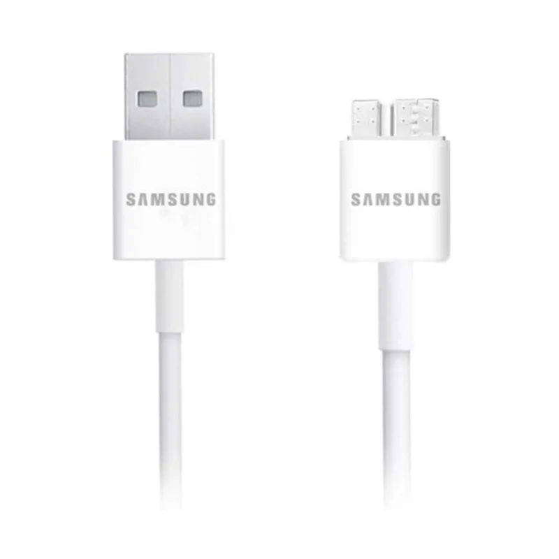 White USB 3.0 sync and charge cable with micro-USB connector