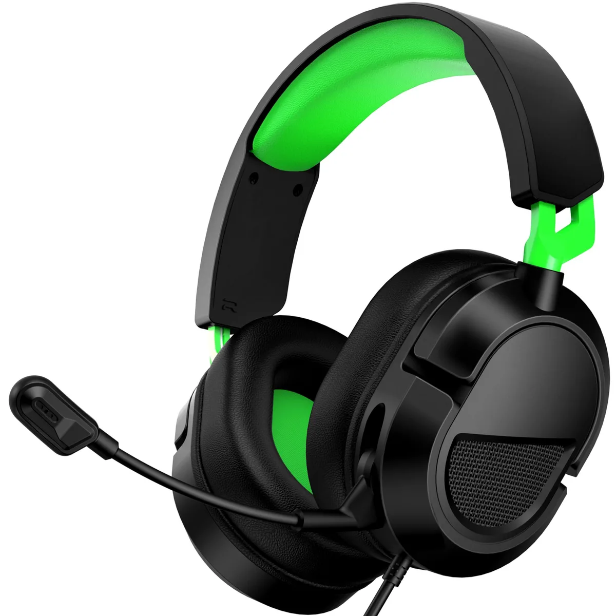 AOC Wired Gaming Headset Green 7.1 40mm 207g 79in 3.5mm — product photo