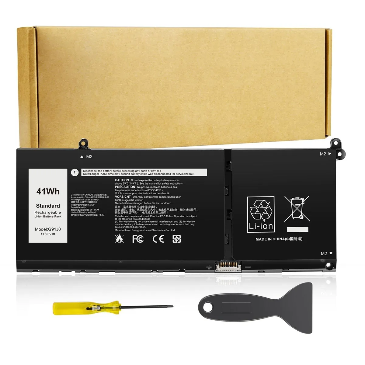 Bipra Bipra G91J0 41Wh 11.25V 3-cell 2 in 1 accessory — product photo