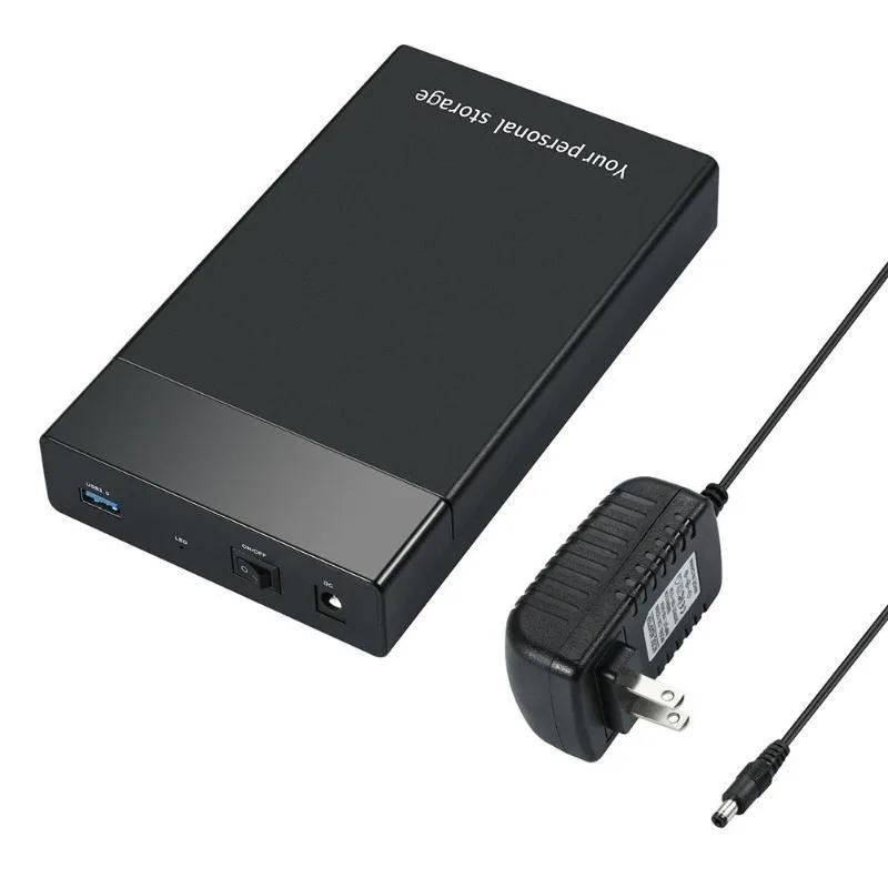 YINGHUA YINGHUA 2.5" 3.5" SATA Drive Enclosure USB 3.0 6Gbps US Plug — product photo