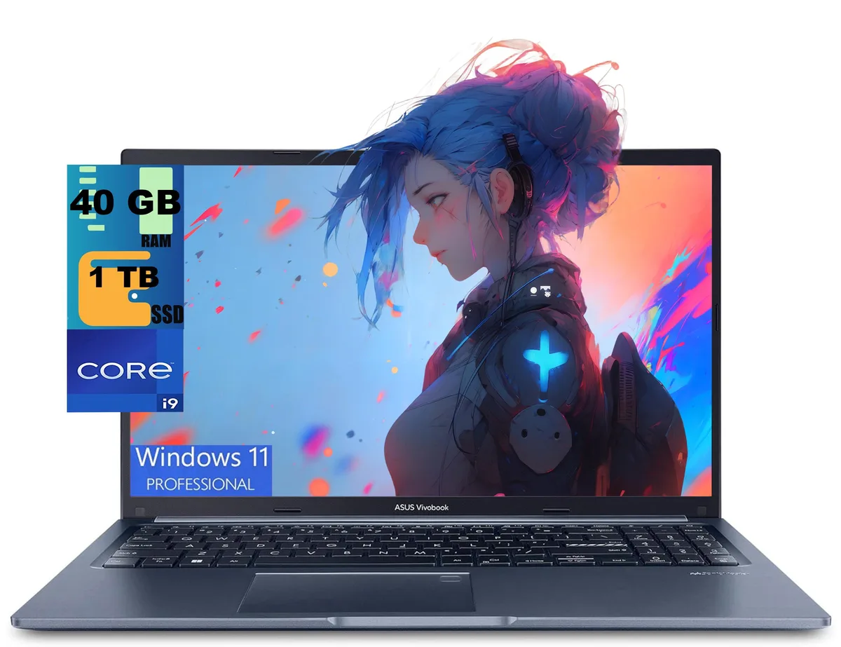ASUS ASUS Vivobook 15 laptop i9-13900H 40GB 1TB SSD Blue — product photo