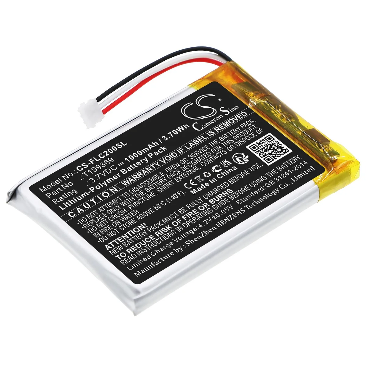 Estry Estry standard battery C3 C2 T199369 1000mAh 3.7V — product photo