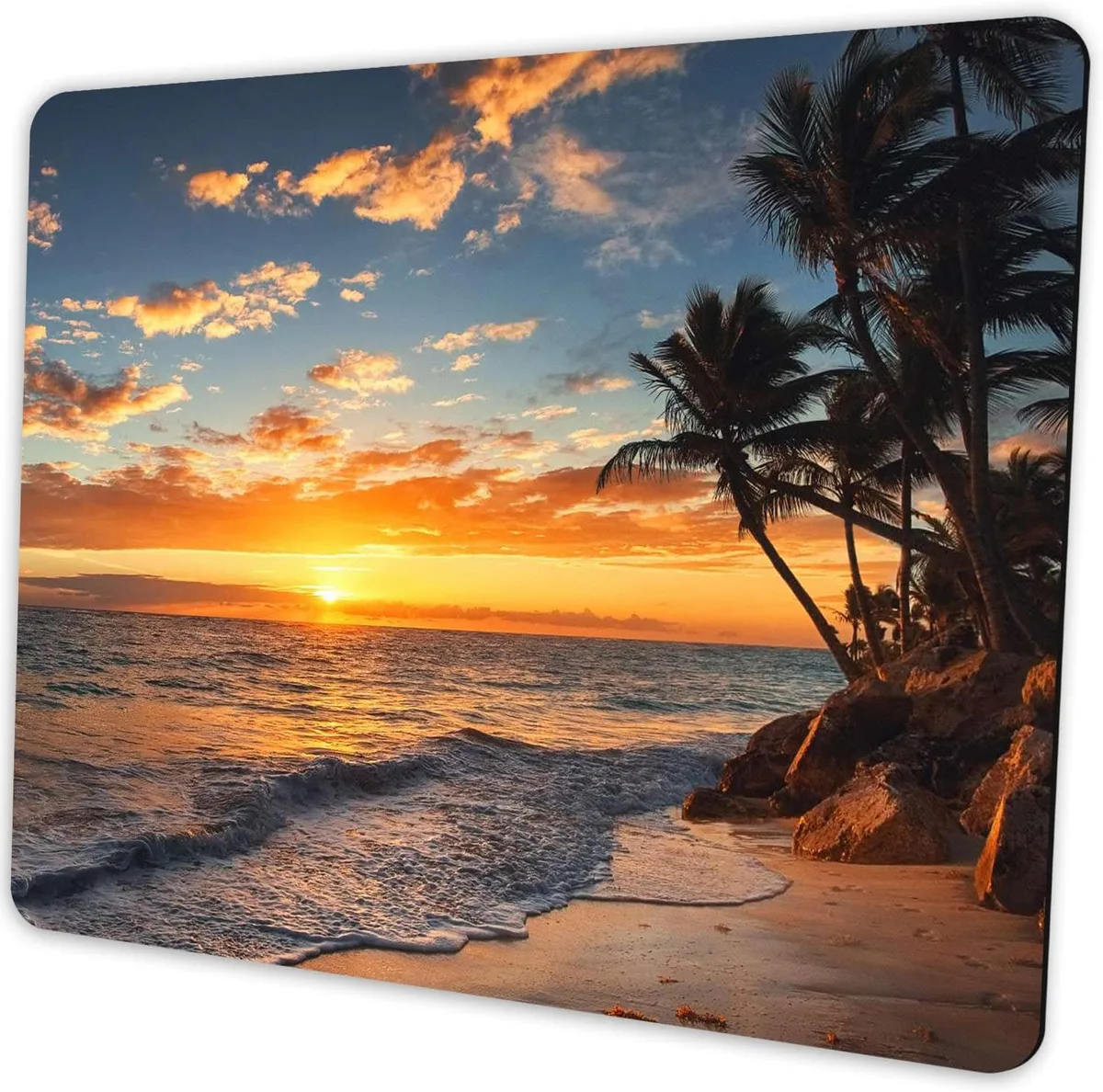 BAOFENG BAOFENG Sunset Beach Mouse Pad 9.5x7.9 inch — product photo