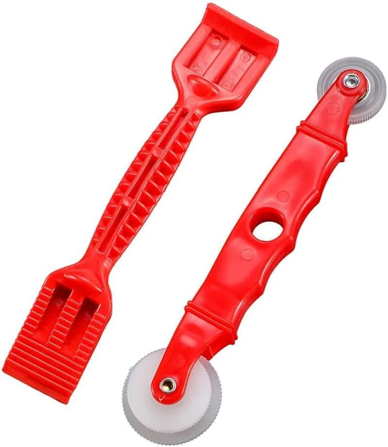 2-Pack Red Rubber Seal Install Tool Kit Screen Roller Glazing Shovel Body Repair Tools — product photo