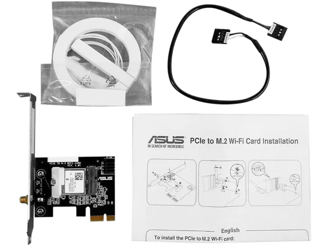 ASUS ASUS 90MC07A0-M0CCY0 PCIE Wi-Fi Adapter 802.11ac Single Antenna — product photo
