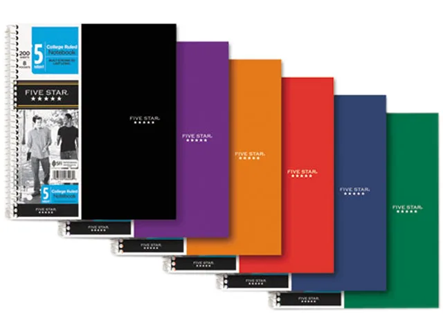 Mead Mead 6208 Five Star 5-Subject Notebook 200 Sheets 11" x 8.50 — product photo