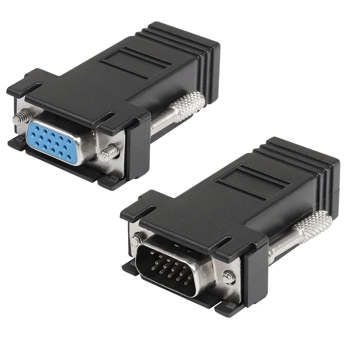 BUCIER BUCIER VGA Extender Adapter 15pin Male/Female RJ45 20m 2pack — product photo