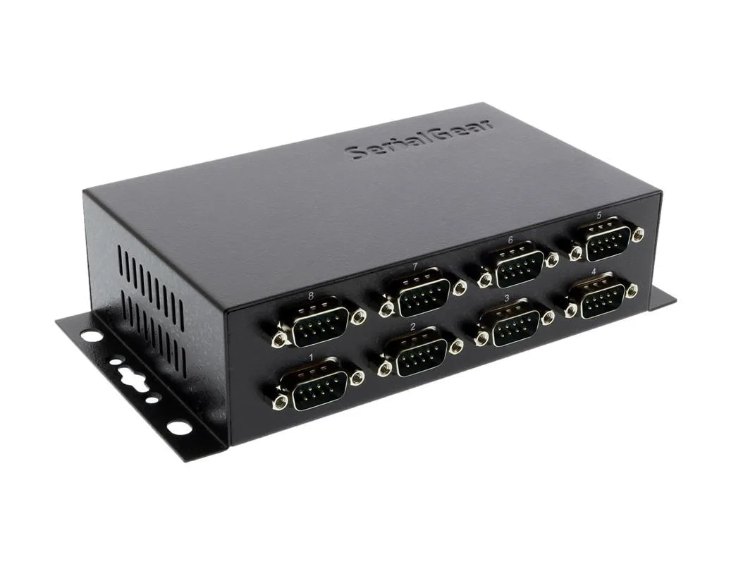 SerialGear SerialGear CM-41082 8-Port DB-9 RS232 USB Adapter Isolation Surge Protection — product photo
