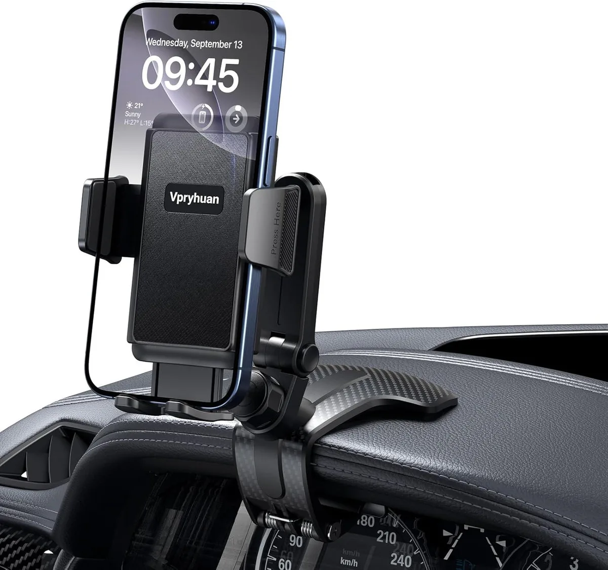Keyence Keyence Dashboard Car Phone Holder Mount Anti-Drop Clip 360° Rotation — product photo