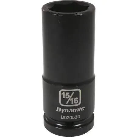 Black phosphate 15/16 inch six point deep socket 3/4 inch drive