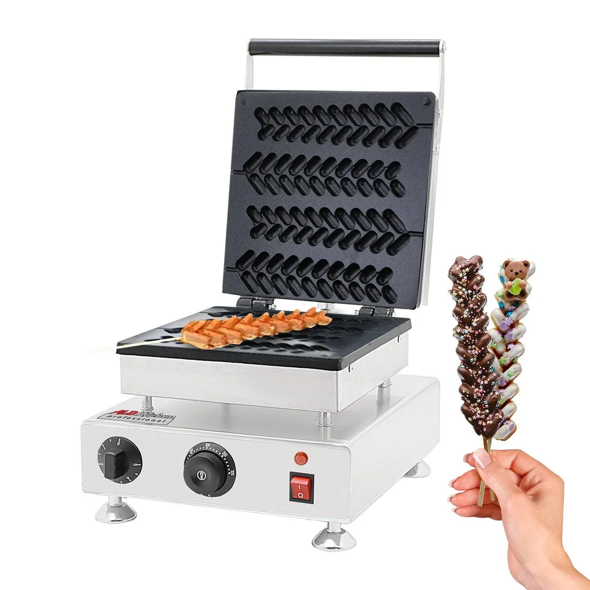 ALDKitchen ALDKitchen AP-491 Tree Waffle Maker 4 PCS Stainless Steel 1500W 110V — product photo