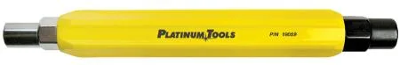 Platinum Tools double-ended can wrench with 3/8 and 7/16 hex sockets, color-coded, steel, plastic handle