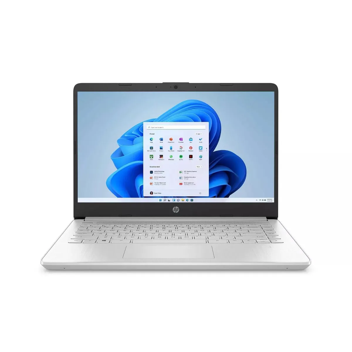 HP HP 14" laptop Intel Core i3-1125G4 4GB 128GB SSD Windows 10 S Silver — product photo