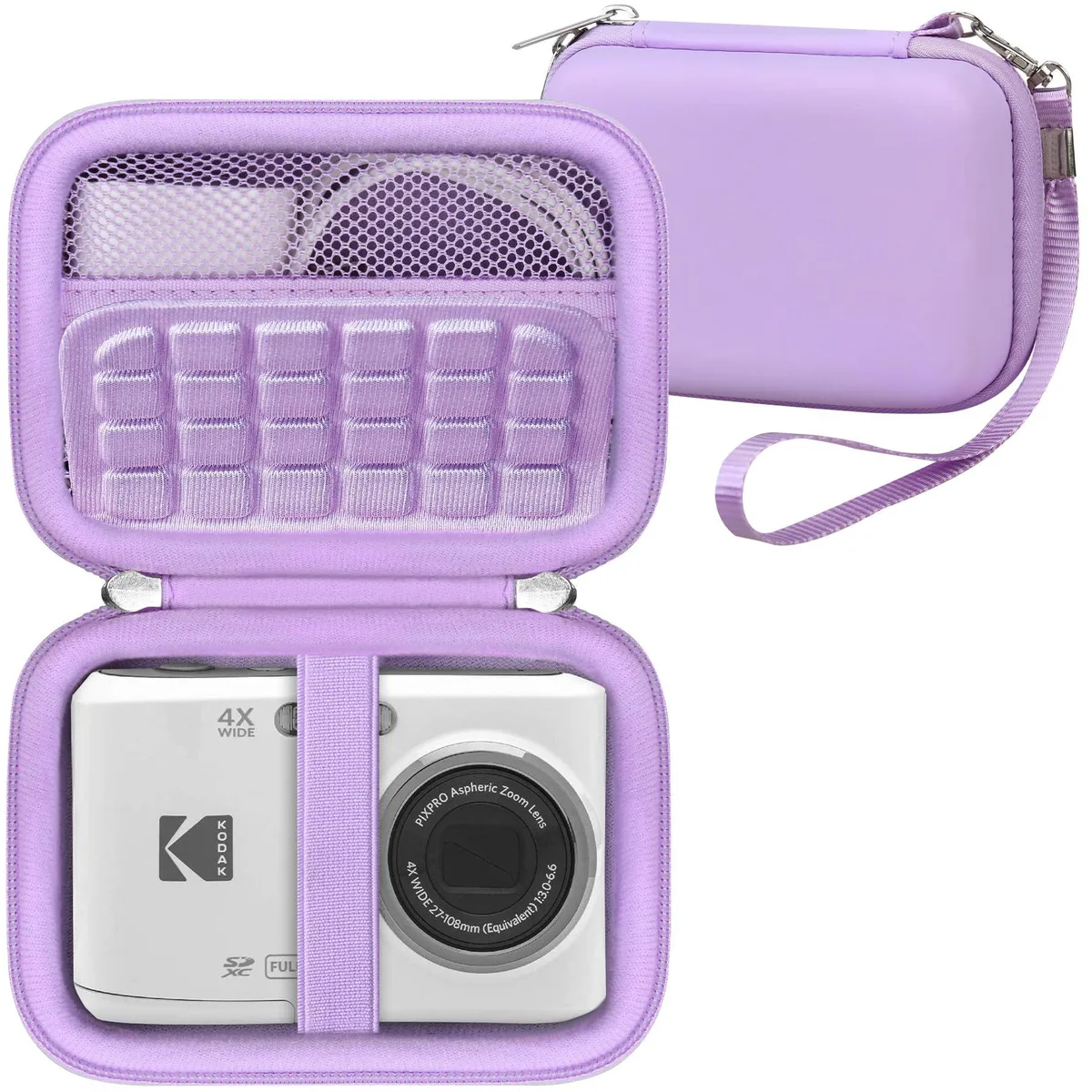  RAIALL R29S4 Hard Case for Kodak PixPro FZ55/FZ45/FZ43/FZ53/C1, Purple — product photo