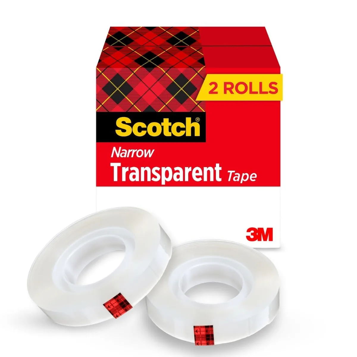 Scotch 600 Transparent Tape 1/2 in x 1296 in 2 Rolls — product photo