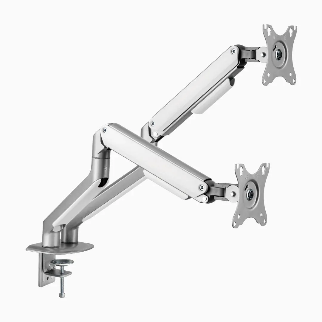 Desky Desky Dual Spring Eco Monitor Arm Silver 19.8 lbs — product photo