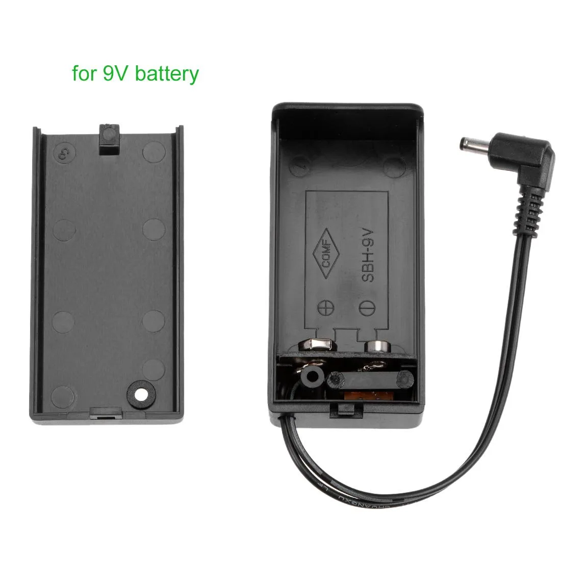 Unique-Bargains Unique-Bargains 9V Battery Case 2-Cell Cover Switch 5Pcs 11cm Leads — product photo
