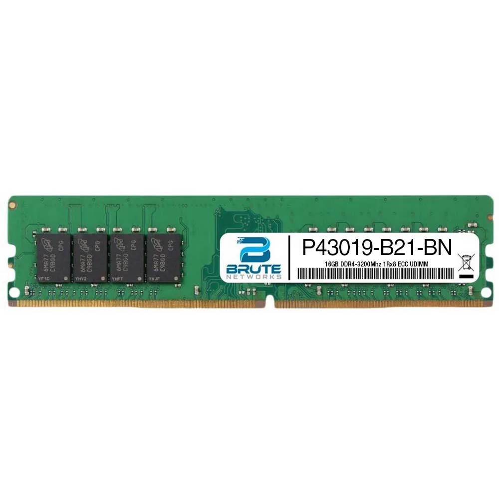 Brute Networks Brute Networks 16GB DDR4-3200Mhz 1Rx8 ECC UDIMM P43019-B21 — product photo