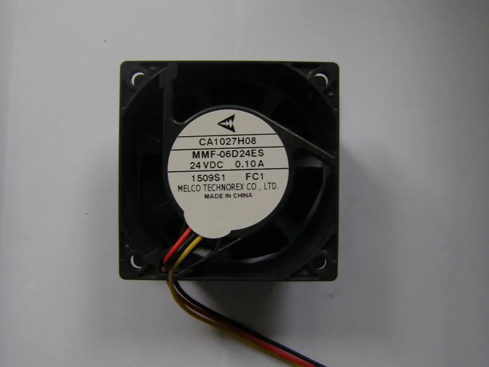 Square 60 mm black frame axial fan 25 mm deep two or three wires visible