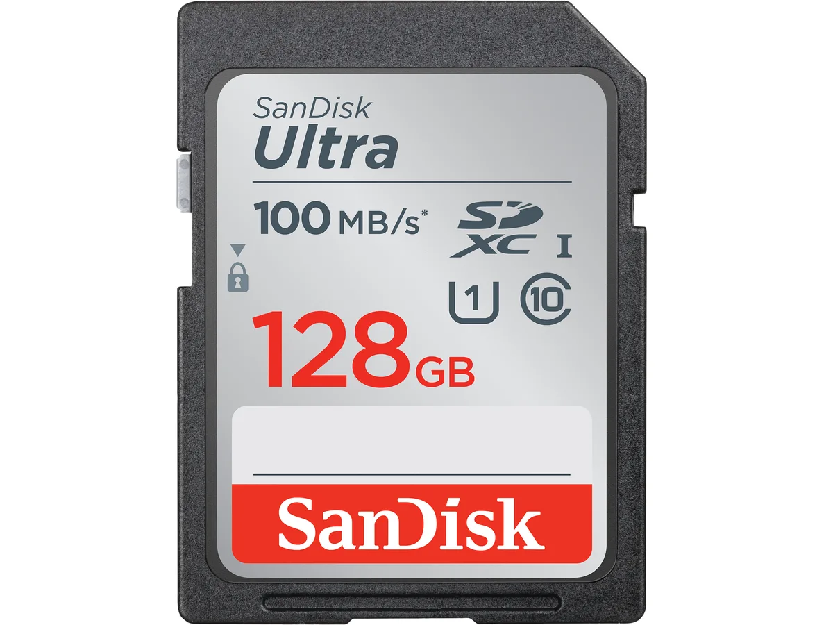 SanDisk SanDisk SDSDUNR-128G-GN6IN 128GB Ultra SDXC UHS-I Class 10 memory card — product photo