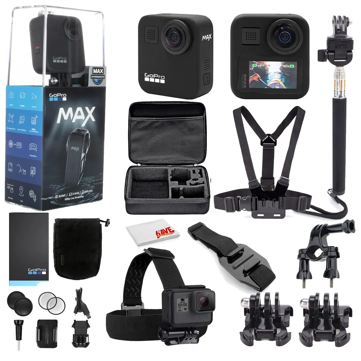 GoPro GoPro MAX 360 Waterproof Action Camera Mega Accessory Kit Get Rolling Bundle — product photo