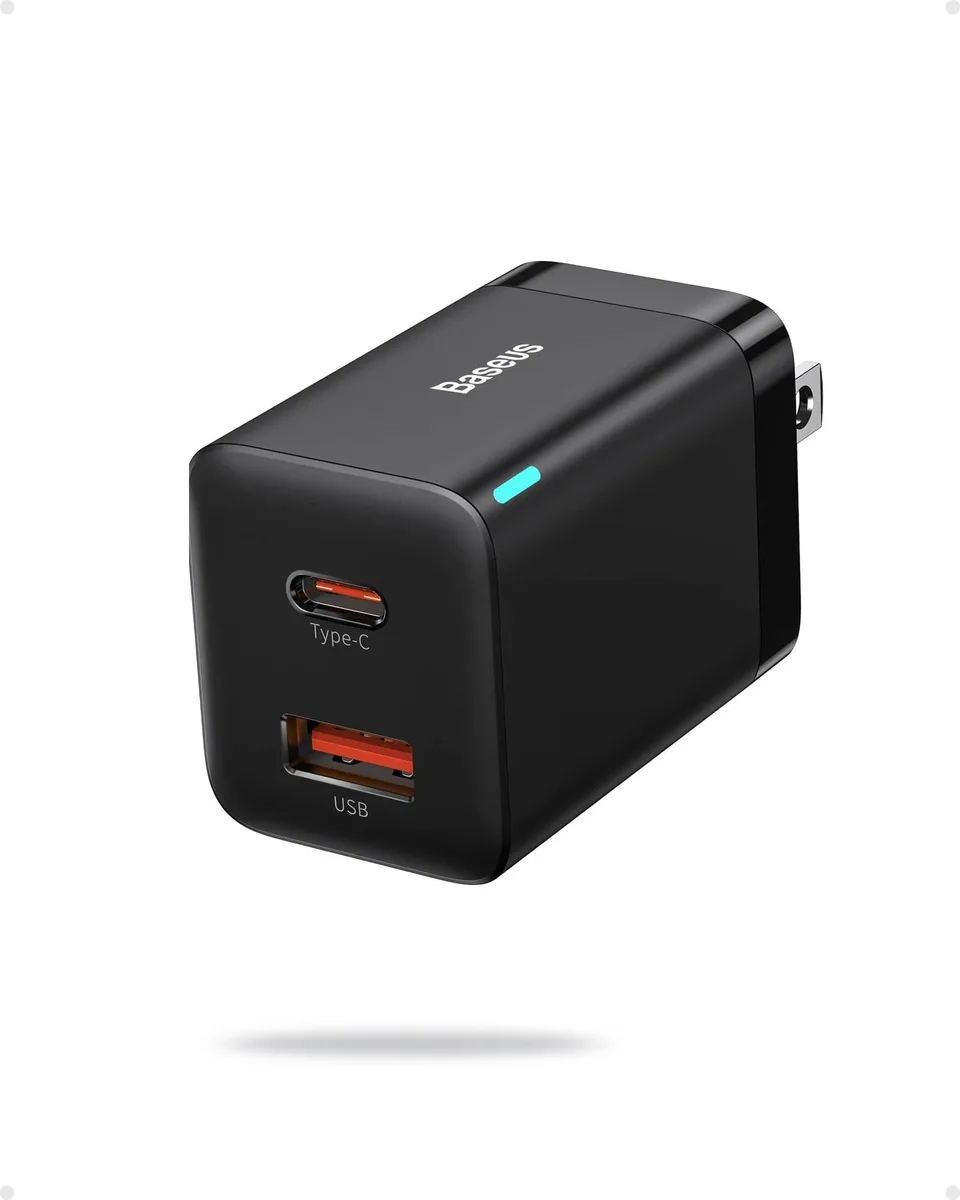  Baseus CCCJG30CS 30W dual-port USB-C charger — product photo