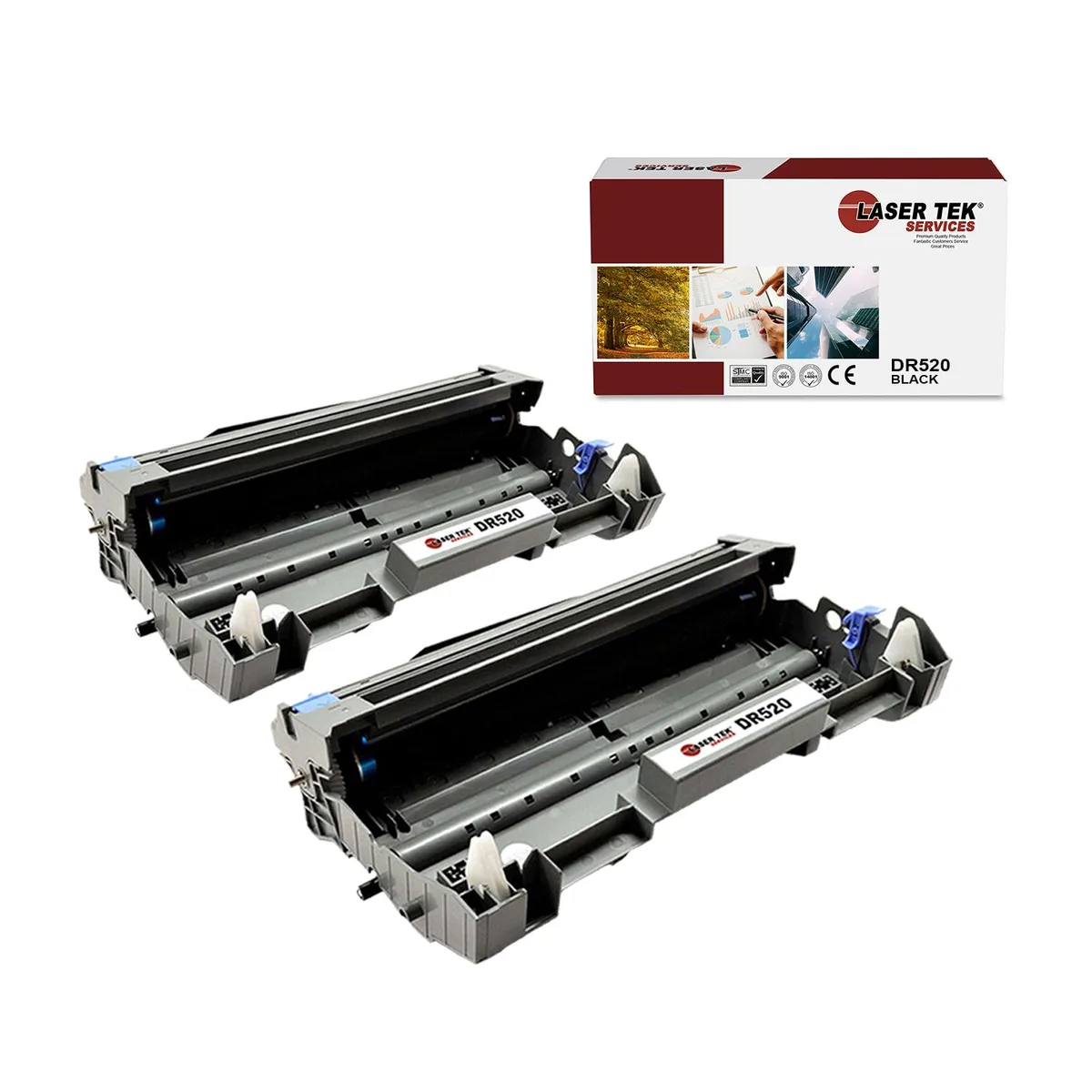 Laser Tek Services Laser Tek Services DR520 Black Drum Unit 2PK — product photo