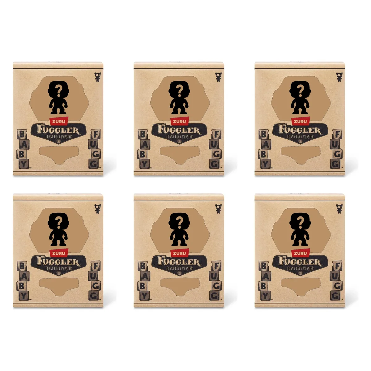 Zuru Zuru Fuggler Baby Fugg 3.5 Inch Plush Toy Mystery Random Assortment Pack of 6 — product photo