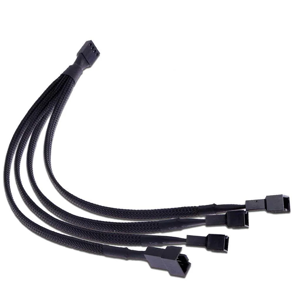 HANNORD HANNORD PWM Fan Splitter 1-to-4 Braided 10 in — product photo