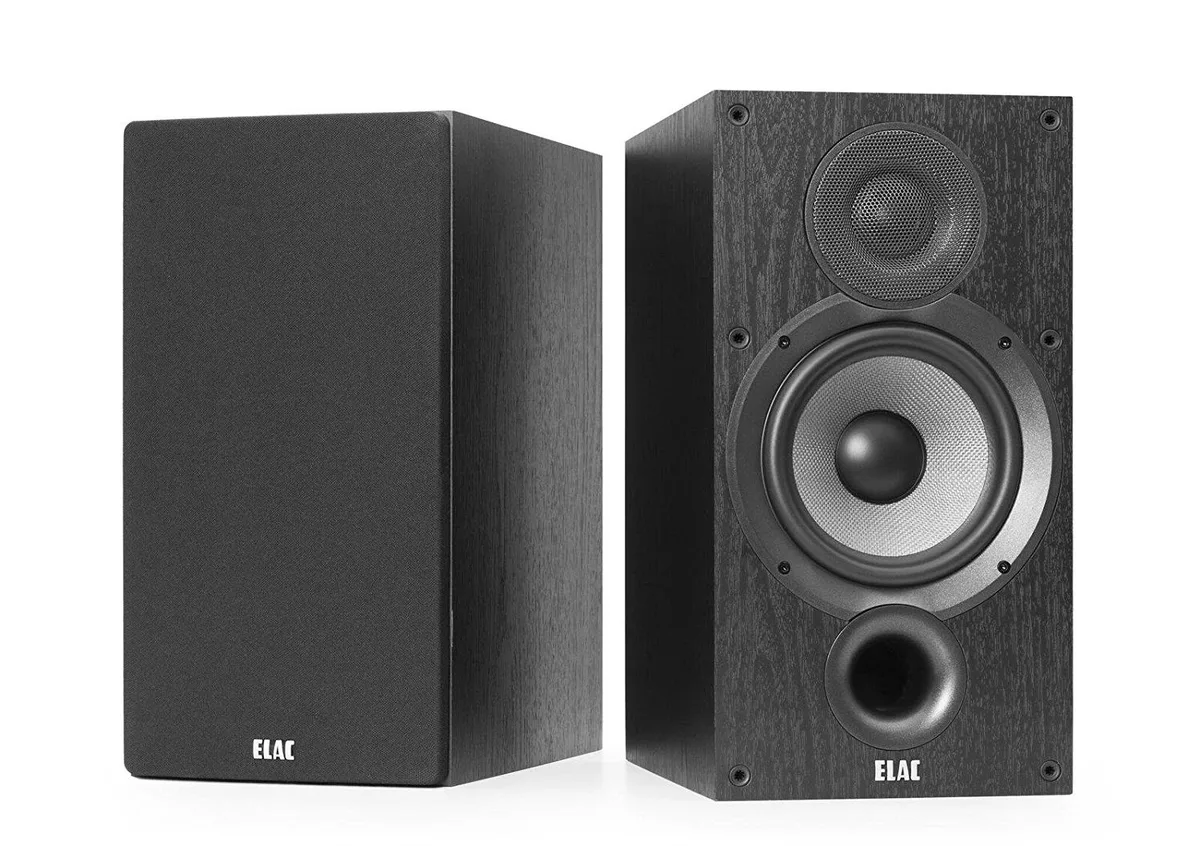 Elac Elac Debut 2.0 B6.2 Black bookshelf speakers pair — product photo