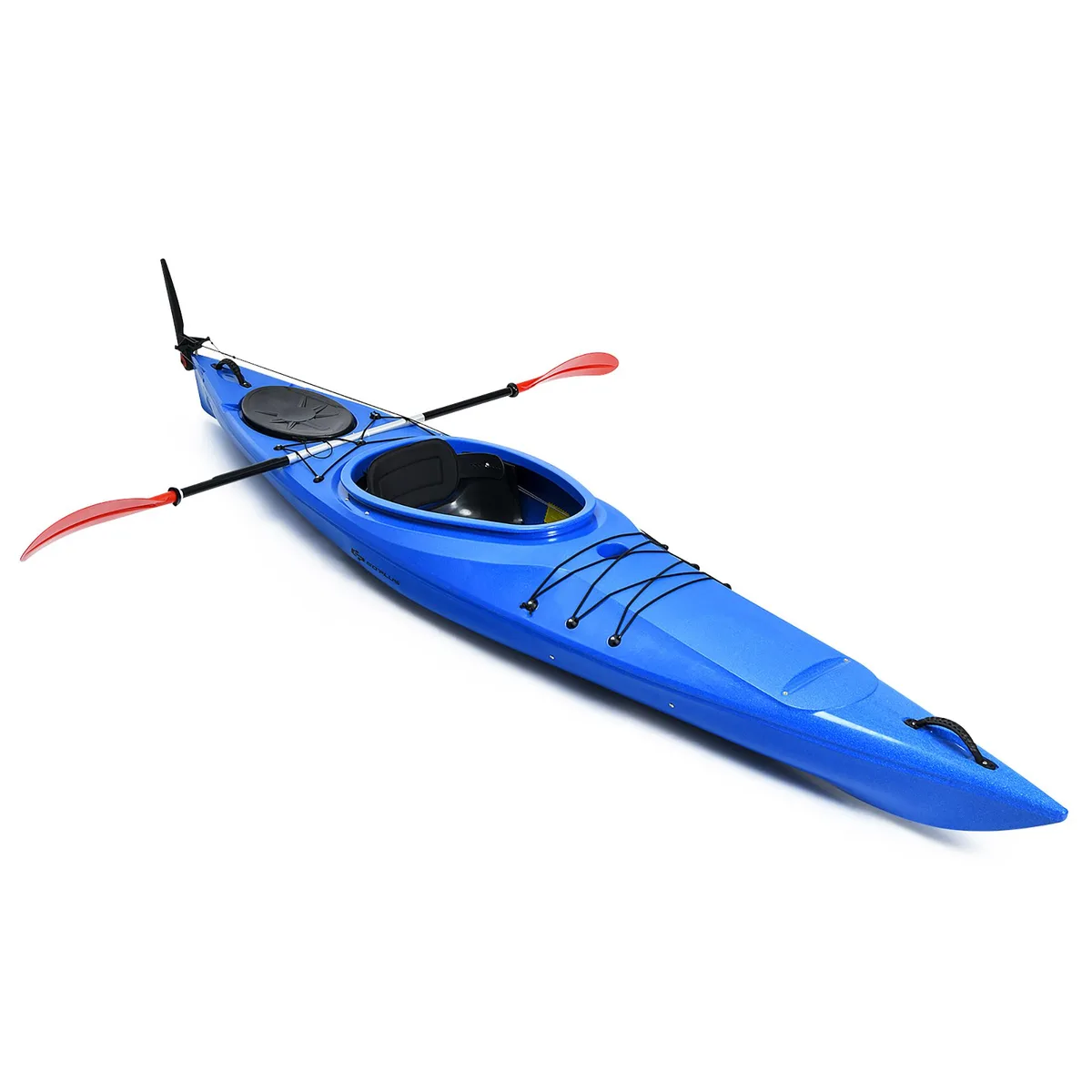 Costway Costway Single Sit-in Kayak Blue with Paddle &amp; Detachable Rudder — product photo
