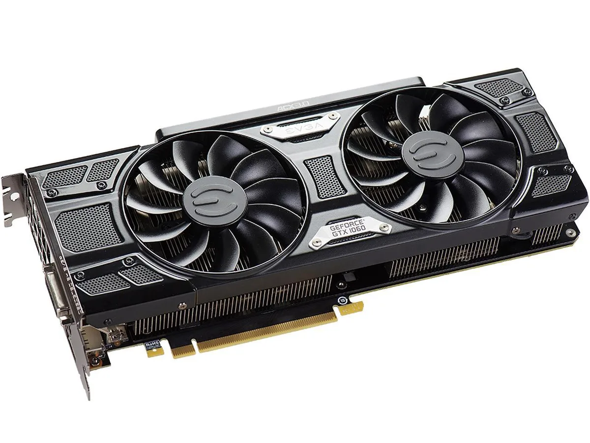 EVGA EVGA GeForce GTX 1060 6GB FTW+ DT ACX 3.0 graphics card — product photo