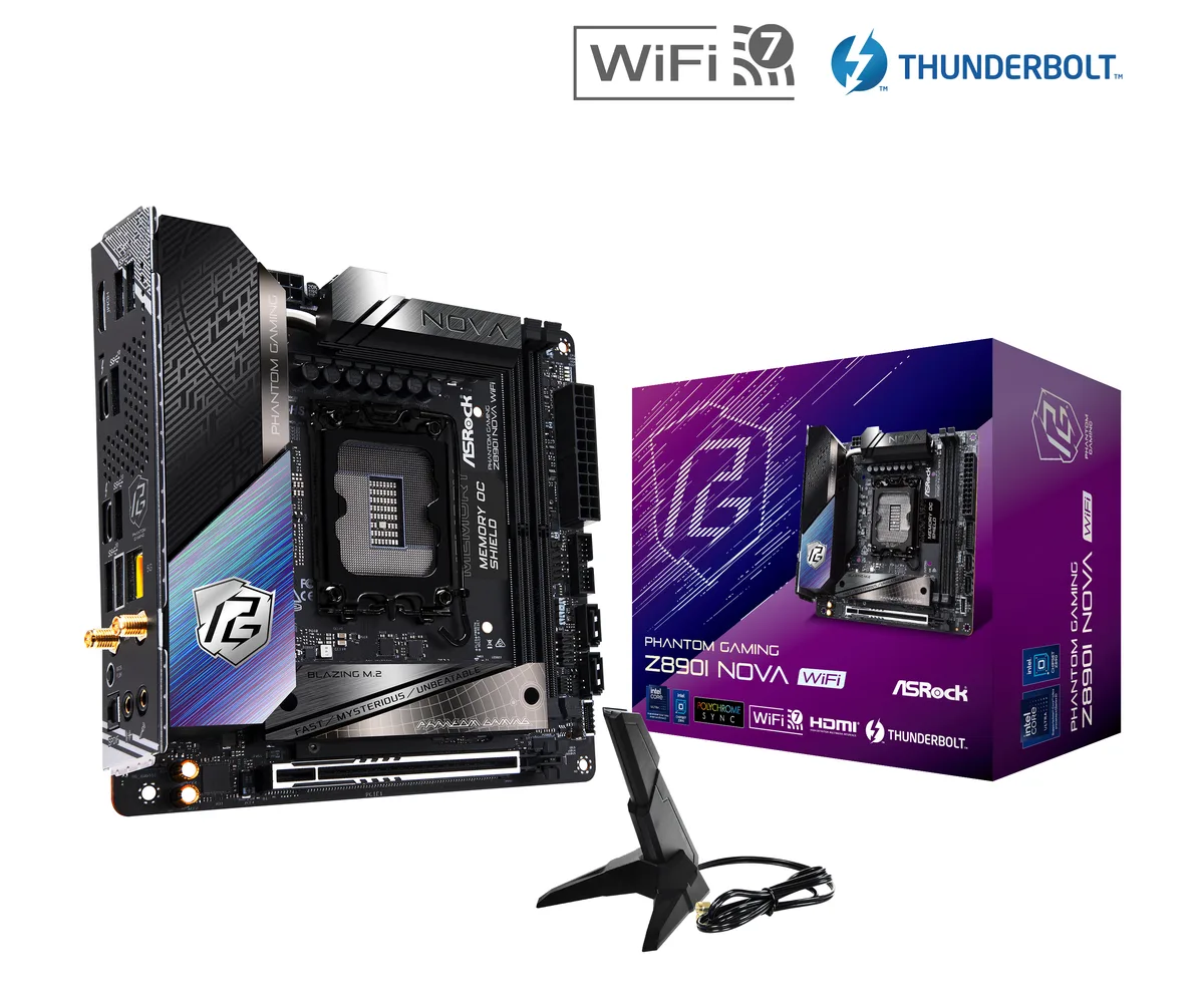 ASRock ASRock Z890I Nova WiFi Intel motherboard — fotografie produktu