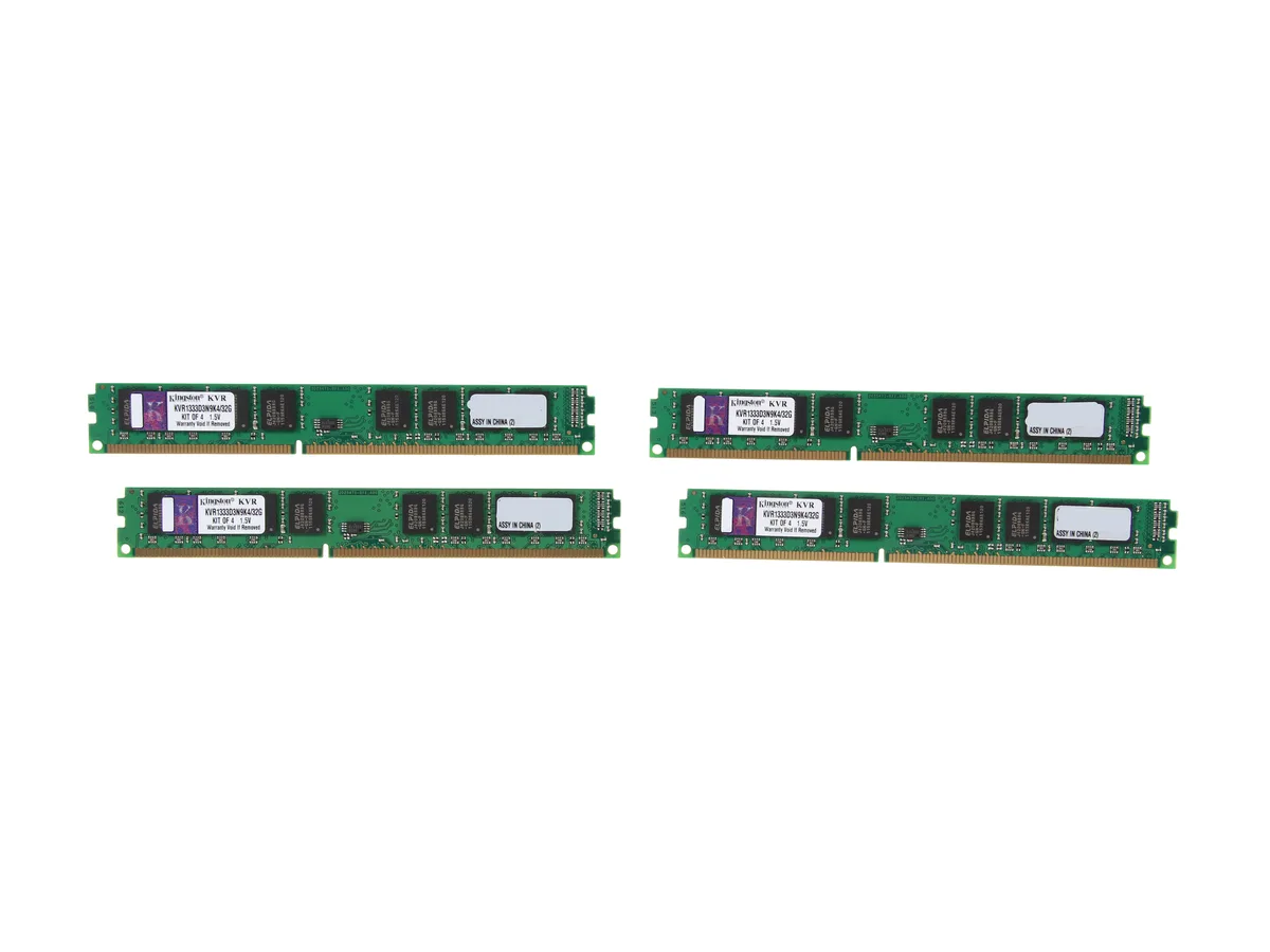 Kingston Technology Corp. Kingston Technology Corp. KVR1333D3N9K4/32G 32GB (4 x 8GB) DDR3 1333 server RAM — product photo