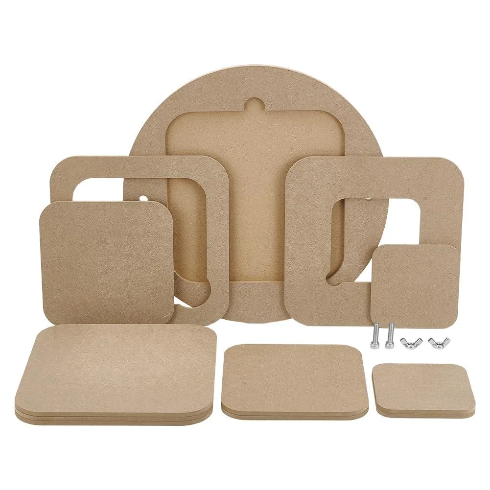  Avery AJEW-PH0006-65B Pottery Bat Set 12in Round Outer 9-Pack 7.8/5.9/3.9in Square Inner — product photo