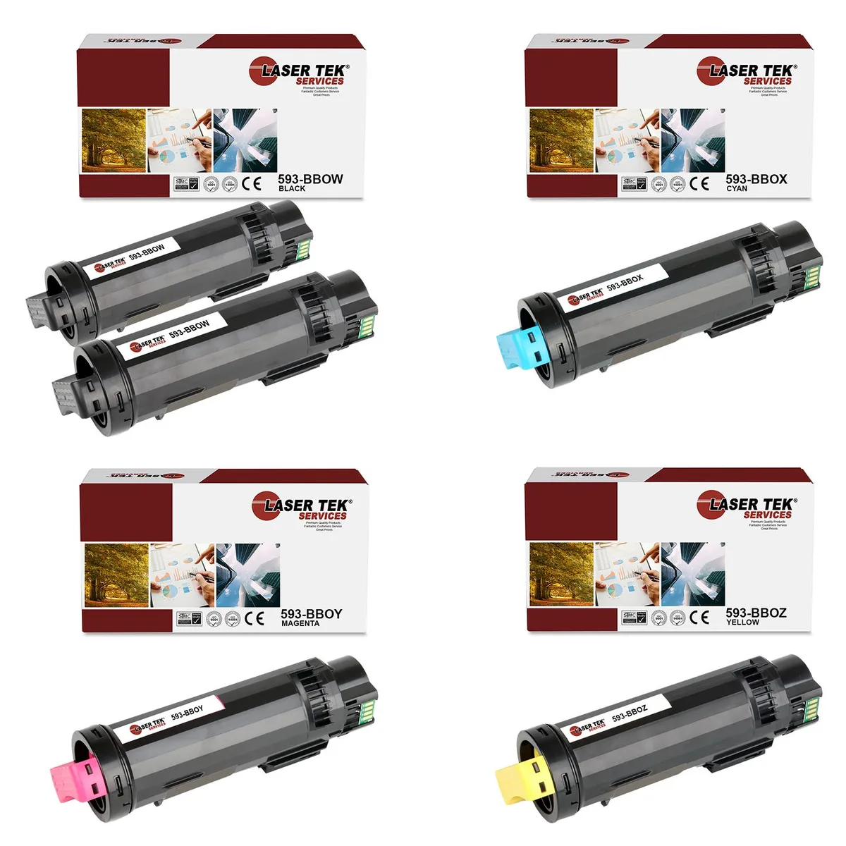 Laser Tek Services Laser Tek Services 825 Compatible Toner Cartridge 5PK — product photo