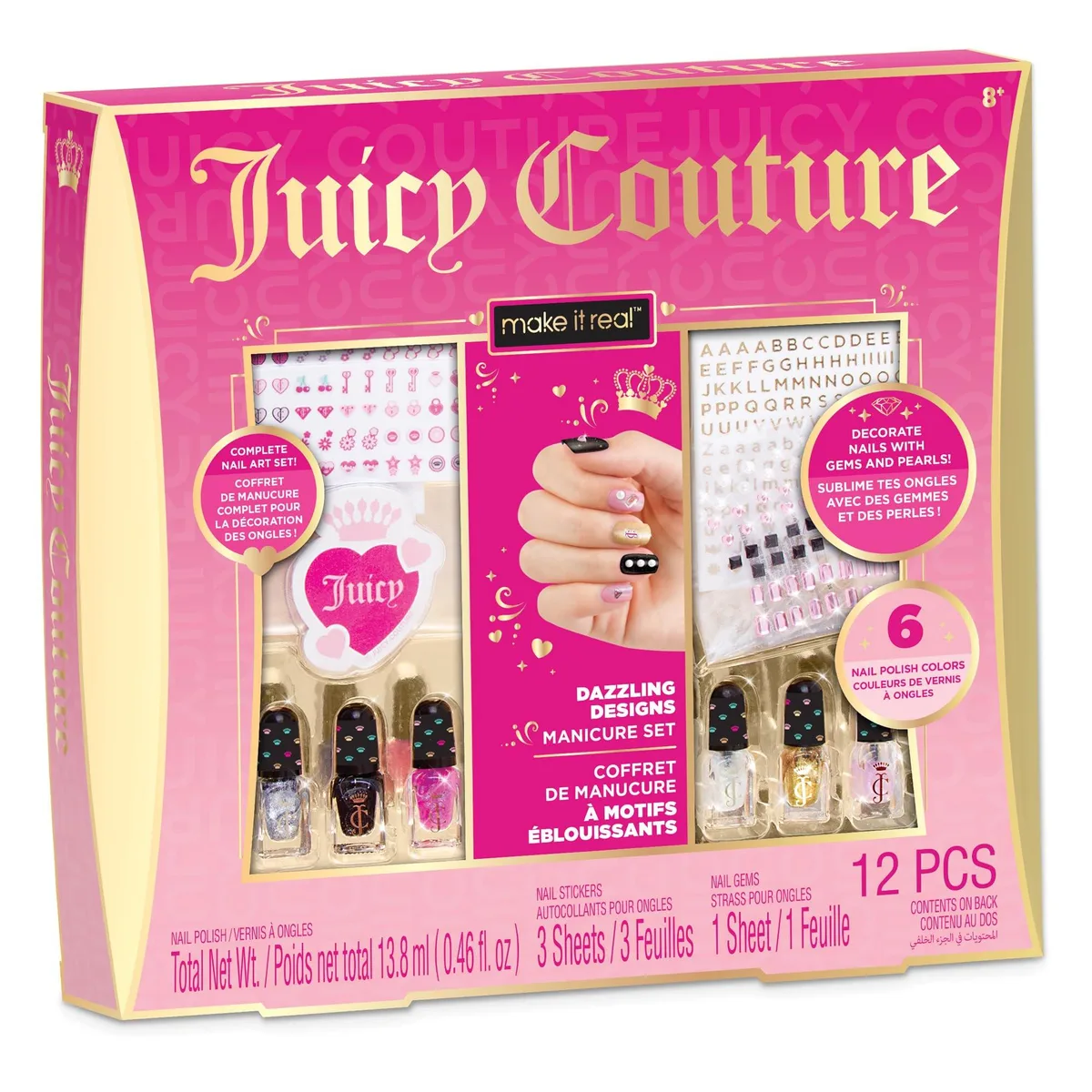 Make It Real Make It Real 4474 Juicy Couture Nail Art Set 6 Polish Colors — product photo