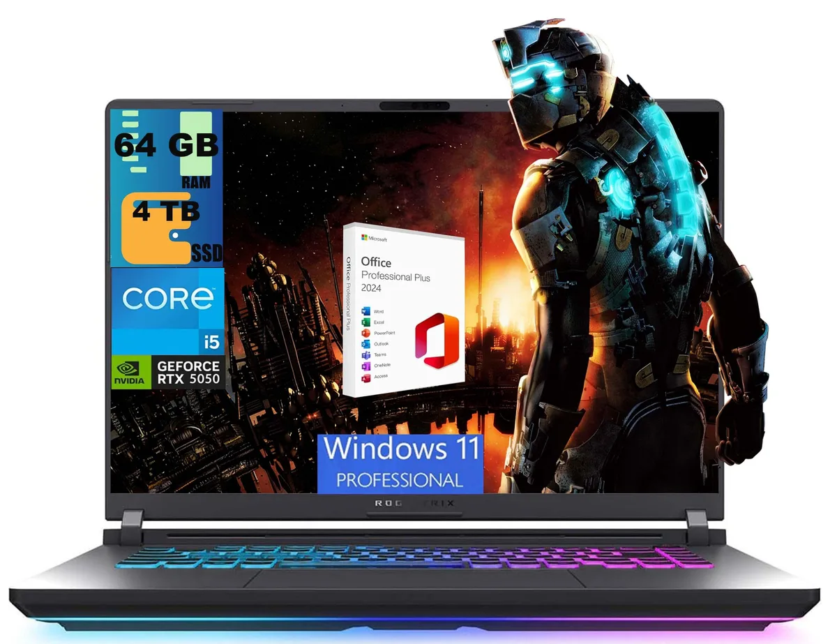 ASUS ASUS ROG Strix G16 gaming laptop i5-13450HX RTX 5050 64GB 4TB — product photo