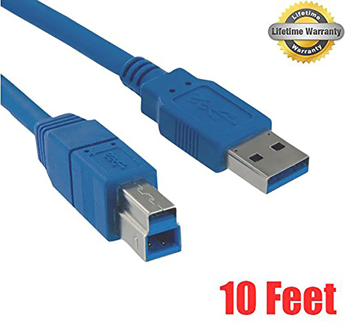 iMBAPrice iMBAPrice USB 3.0 A to B Cable 10 ft Blue — product photo